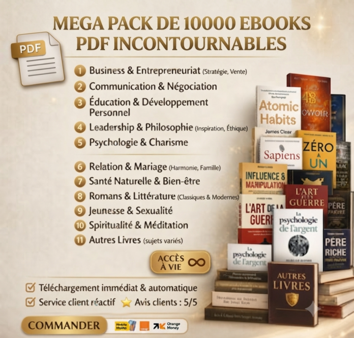 Mega Pack de 10 000 eBooks